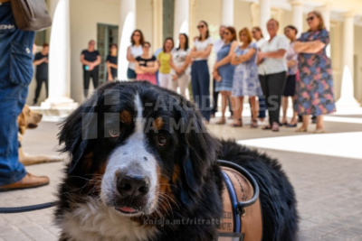 Laqgħa mal‑Arċisqof u l-impjegati tal-Kurja ma’ membri tas‑Service Dogs Malta Foundation fil‑Kurja tal‑Arċisqof fil‑Furjana &#8211; 16/07/24